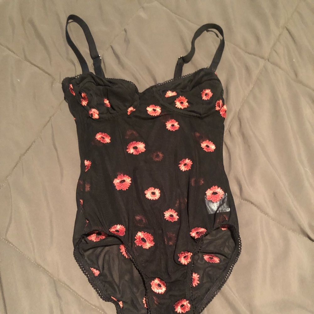 Black sheer bodysuit